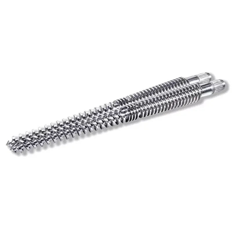 Конічний подвійний шнек, що перетинається